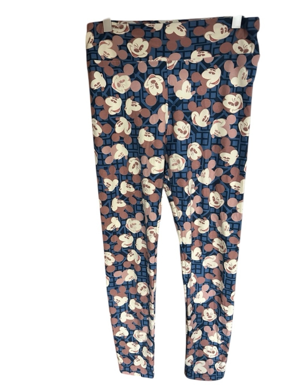 LuLaRoe Navy Pink Cream Mickey Mouse Leggings